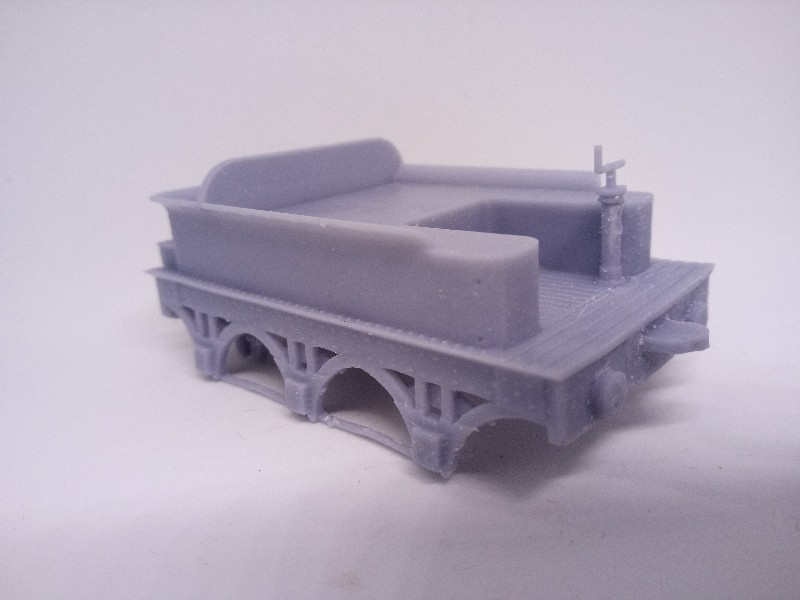Resin model of GWR 6 wheel tender